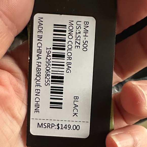 Badgley Mischka Vegan Leather Slouchy Bucket Crossbody Shoulder Bag NWT $149 - Picture 8 of 10